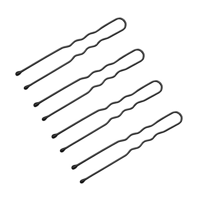 Hairdressing buns for hair 150 pcs 4.9 cm black