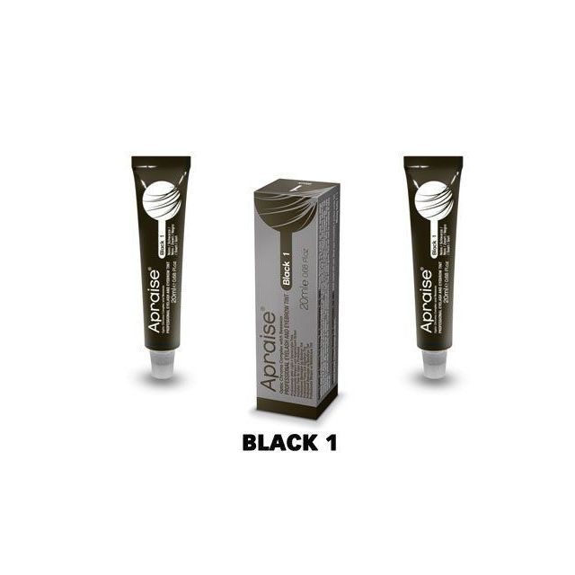 Apraise Kestoväri Ripsille ja Kulmille Black 1#
