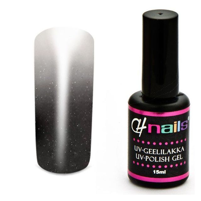 CH Nails Thermo Geelilakka Anthracite-Valkea Metallic
