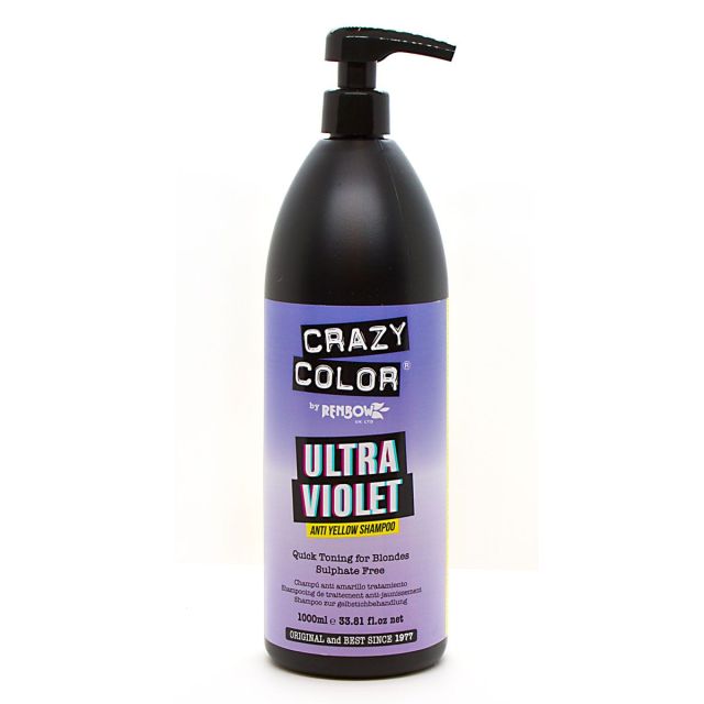 Crazy Color No Yellow Ultraviolet Silver Shampoo 1000ml