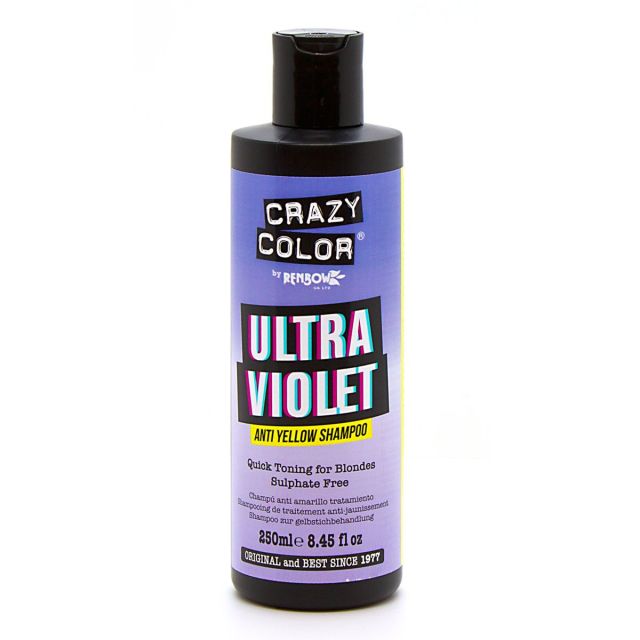 Crazy Color No Yellow Ultraviolet Silver Shampoo 250ml