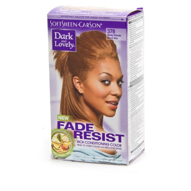 Dark and Lovely Fade Resistant Rich Conditioning Hair Color Honey Blonde #378