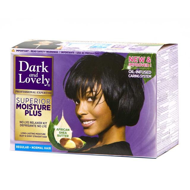 Dark and Lovely Moisture Plus No Lye Relaxer Regular for Normal Hair