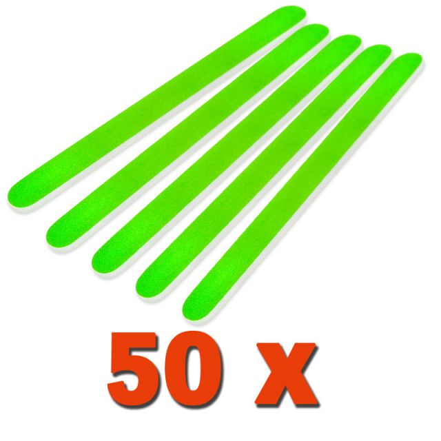 Professional Kynsiviila Suora Neon Vihreaä 180/240 50kpl pakkaus