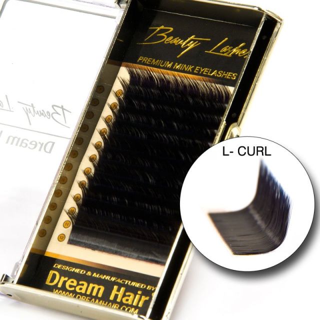 Premium Mink Voluumiripset L-Curl 0.07T x 16mm