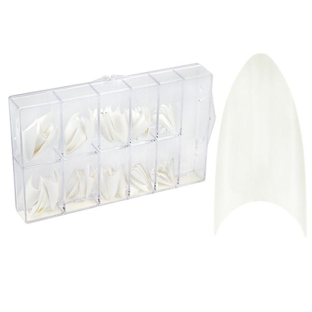 Stiletto Tipit Valkea 100 pcs