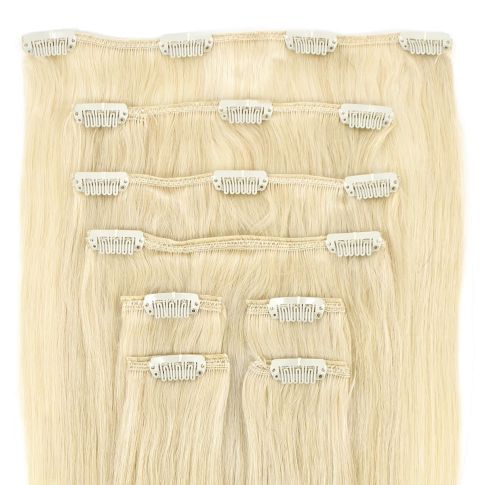 Klipsipidennys 40cm / 100g Väri Whiteblond#