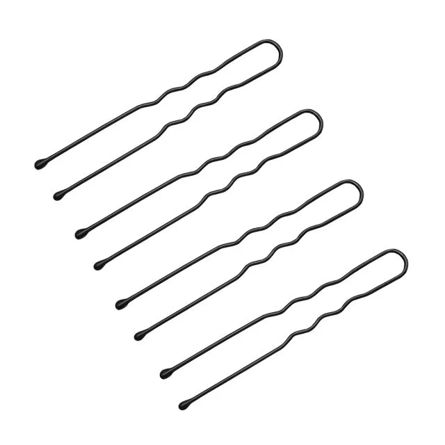 Hairdressing buns for hair 150 pcs 4.9 cm black