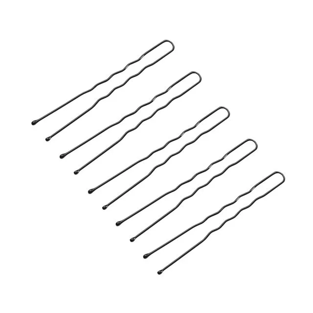 Hairdressing buns for hair 300 pieces 6 cm black