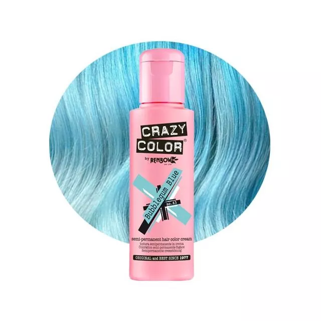 Crazy Color Shokkiväri Bubblegum Blue #63