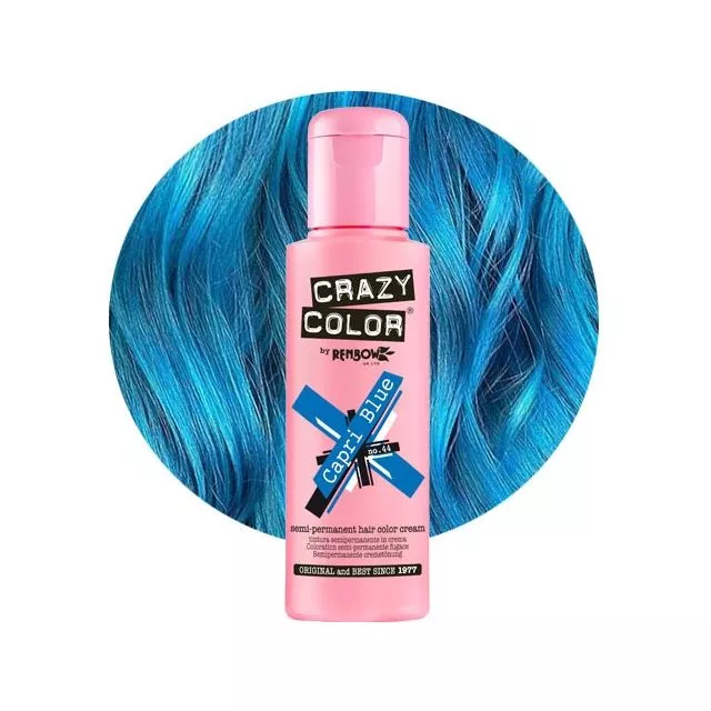 Crazy Color Shokkiväri Capri Blue #44
