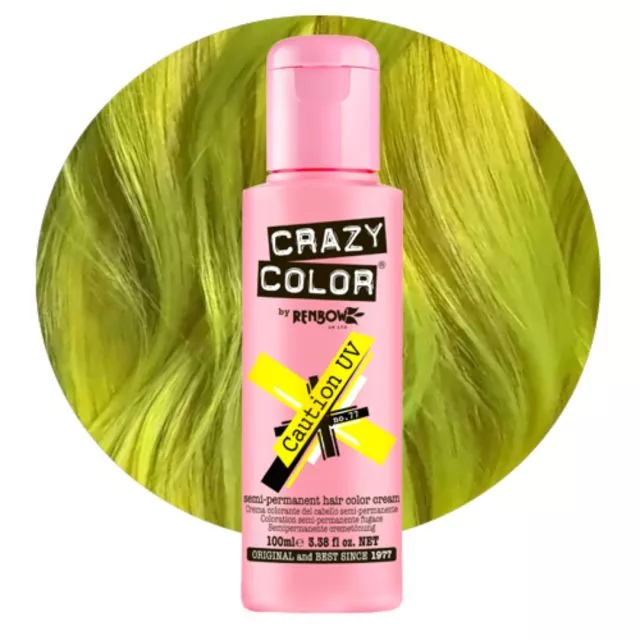 Crazy Color Neon UV Shokkiväri Caution 77