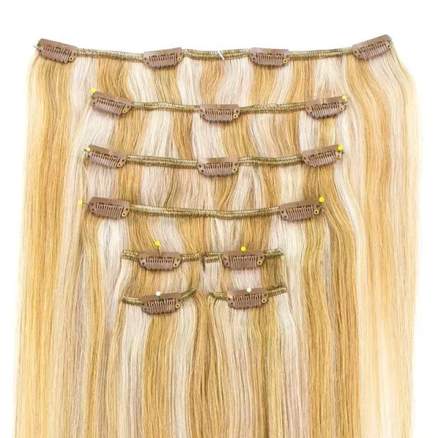 Klipsipidennys 50cm / 100g Väri P18/Whiteblond