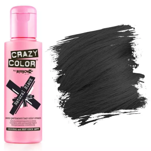 Crazy Color Shokkiväri Natural Black #32
