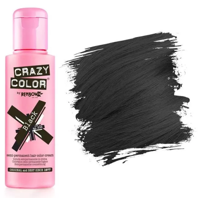 Crazy Color Shokkiväri Black #30