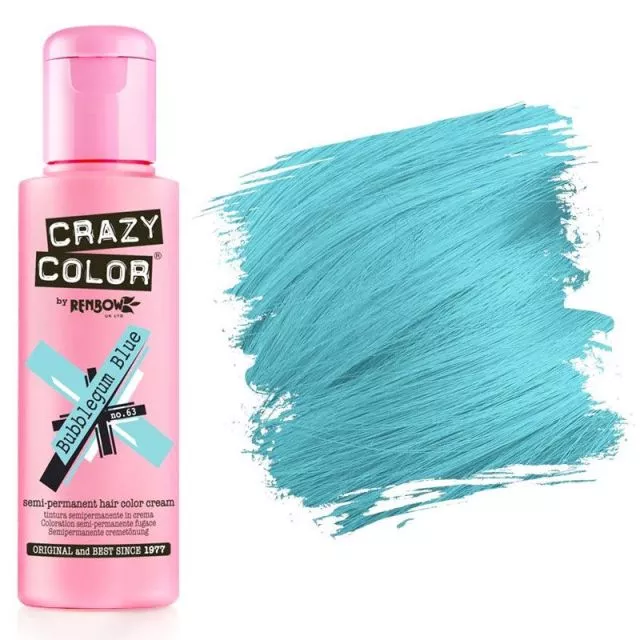 Crazy Color Shokkiväri Bubblegum Blue #63