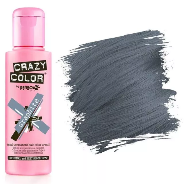 Crazy Color Shokkiväri Graphite #69