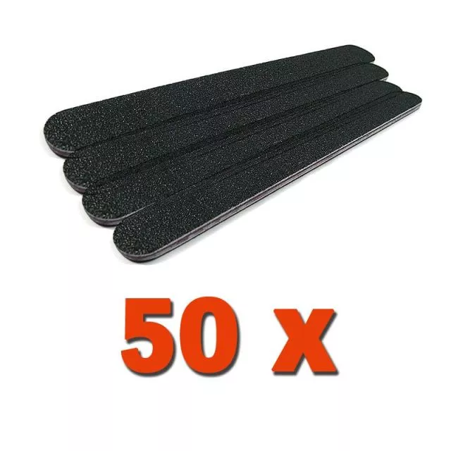 Professional Kynsiviila Suora Musta 100/180 50kpl pakkaus