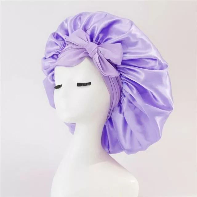Satin Bonnet Yöpäähine Purple