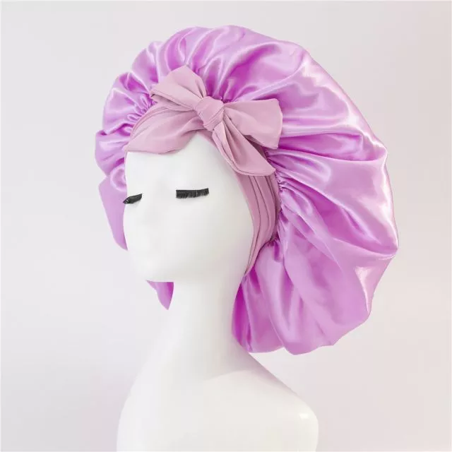 Satin Bonnet Yöpäähine Violetti