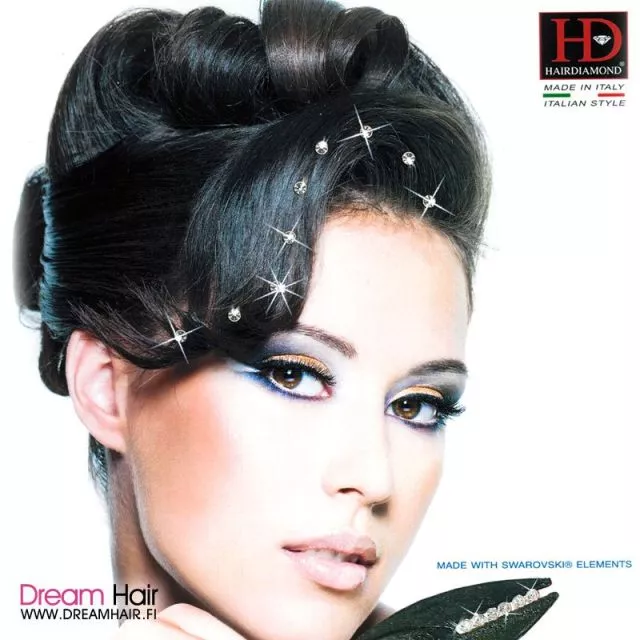 Swarovski Hairdiamond Silver Hiustimantit 6kpl