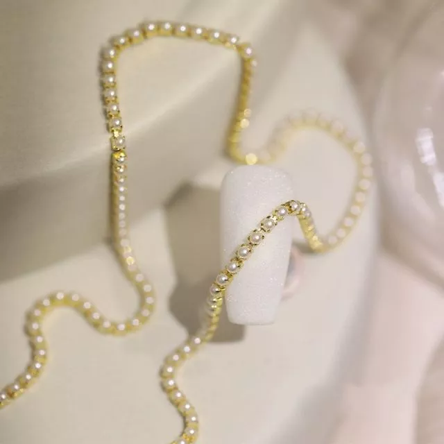 Helmikoristenauha 0.19/30cm Gold 2#