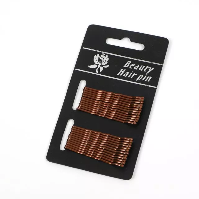 Hiuspinnit 45mm 24 kpl Brown