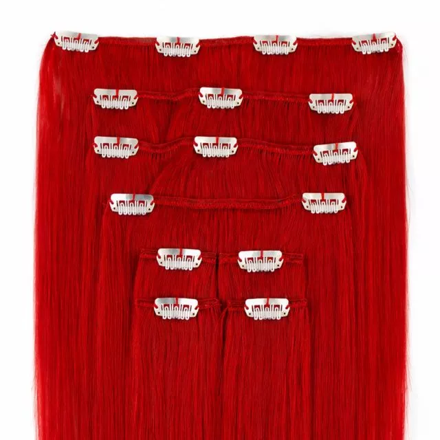 Klipsipidennys 40cm / 100g Väri RED#