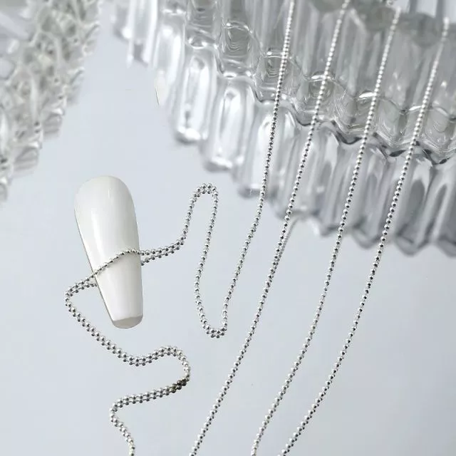 Koristenauha 1mm/100cm Silver 8#
