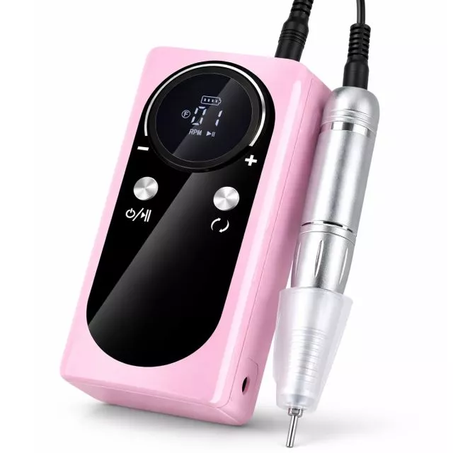 Ladattava ja Kannettava Kynsipora 45000rpm M2/Pink