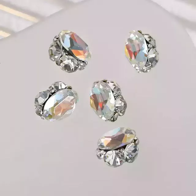 Kynsitimantti Cognac White 11 x 13mm 2 kpl