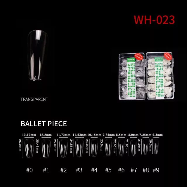 Kynsitipit Ballet Piece WH23 Clear 500 kpl