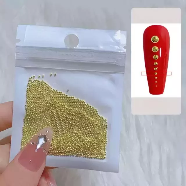 Nail Art Pearls 07# Gold 1mm / 2000pcs