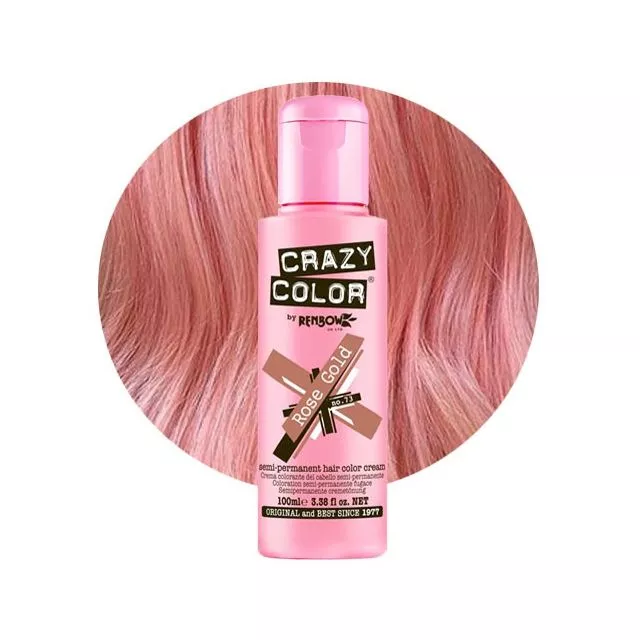 Crazy Color Shokkiväri Rose Gold #73