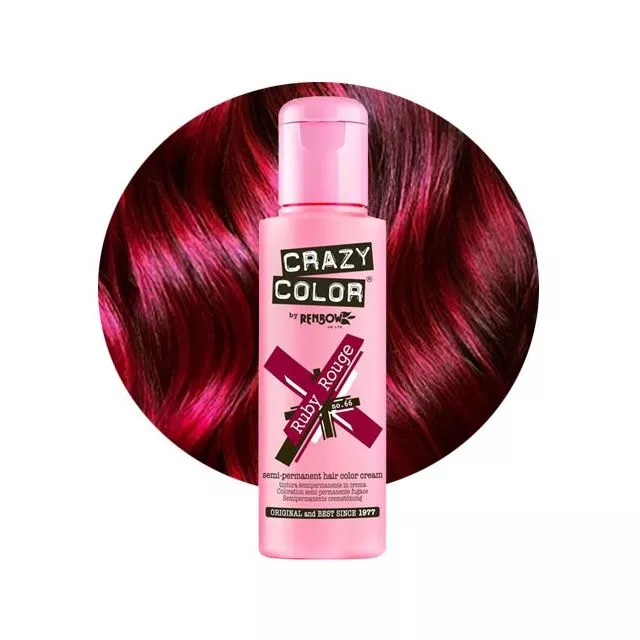 Crazy Color Shokkiväri Ruby Rouge #66