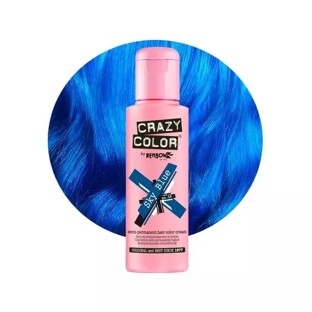 Crazy Color Shokkiväri Sky Blue #59