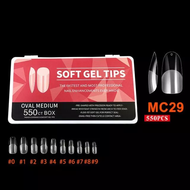 Soft Gel Kynsitipit 29# 550 kpl