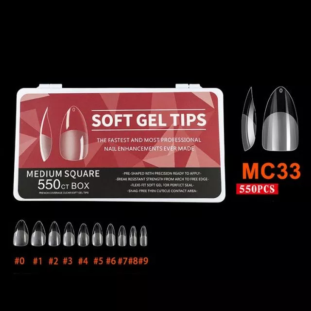 Soft Gel Kynsitipit 33# 550 kpl