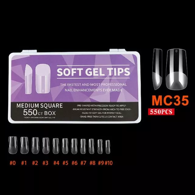 Soft Gel Kynsitipit 35# 550 kpl