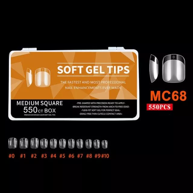 Soft Gel Kynsitipit 68# 550 kpl