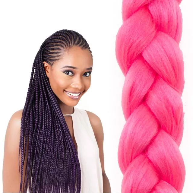 X-Pression Ultra Braid Hiuskuitu Pink