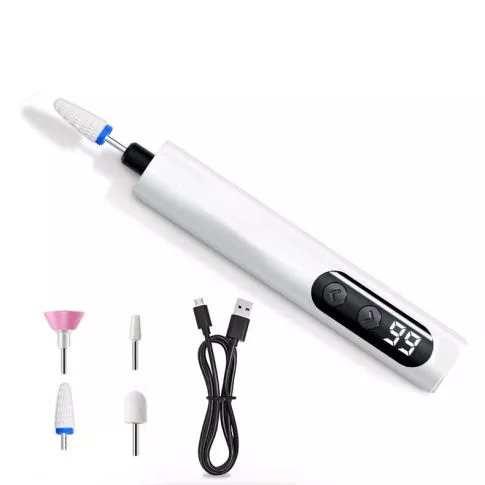 Ladattava Mini Kynsipora 35000rpm Valkea