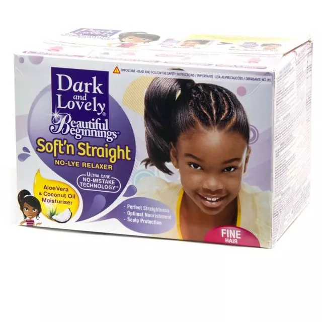 Dark and Lovely Softsheen Beautiful Beginnings No-Lye Relaxer Fine Hair