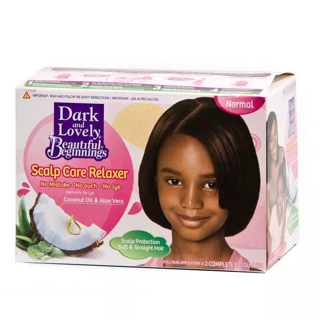 Dark and Lovely Softsheen Beautiful Beginnings No-Lye Relaxer Normal