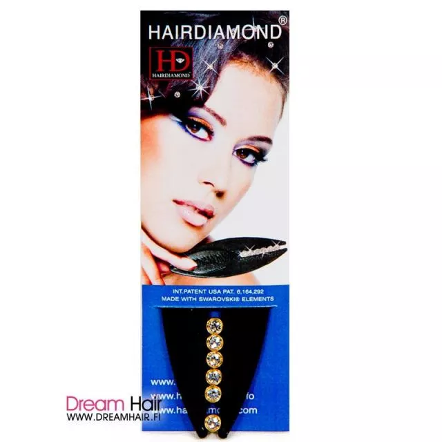 Swarovski Hairdiamond Gold Hiustimantit 6kpl