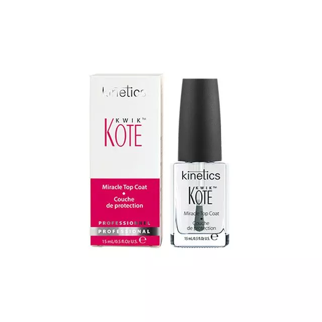 Kinetics Kwik Miracle Top Coat Päällyslakka 15ml