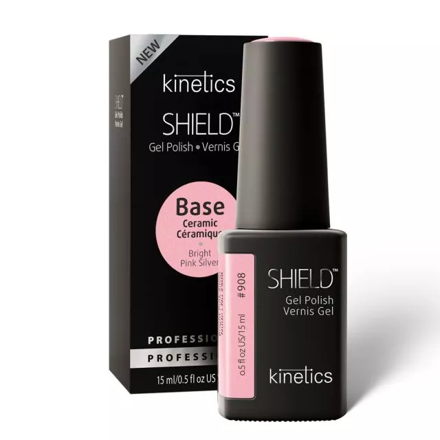 Kinetics Shield Ceramic UV Base Coat Bright Pink Silver #908