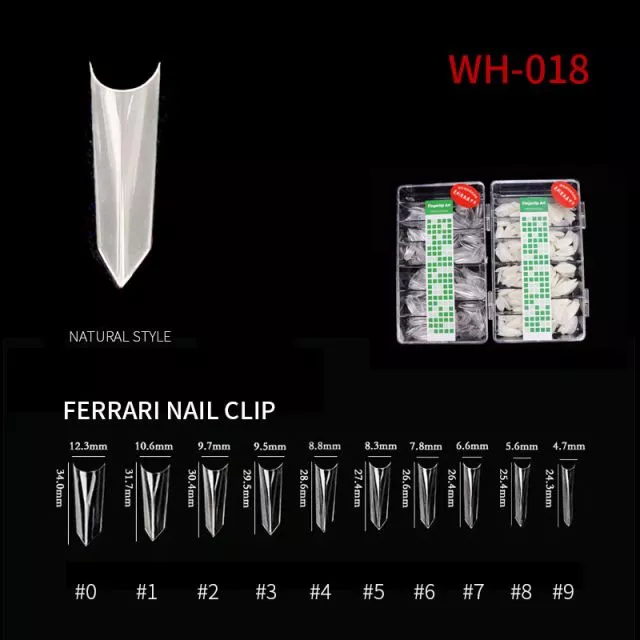 Kynsitipit Ferrari WH18 Natural 500 kpl