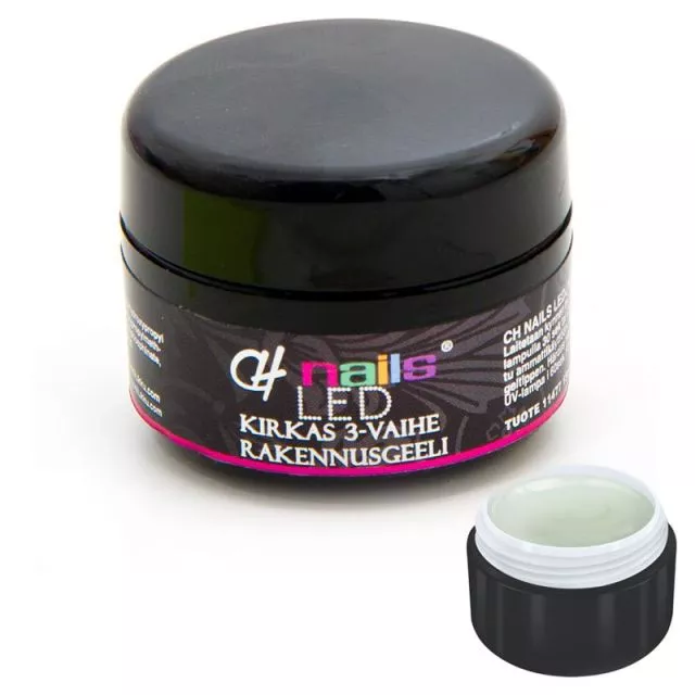 CH Nails LED-line 3-Vaihe kirkas Rakennegeeli 15ml