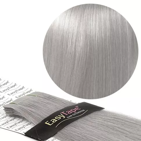 Teippipidennys Premium Hiustenpidennys 50cm Light Silver Ash#